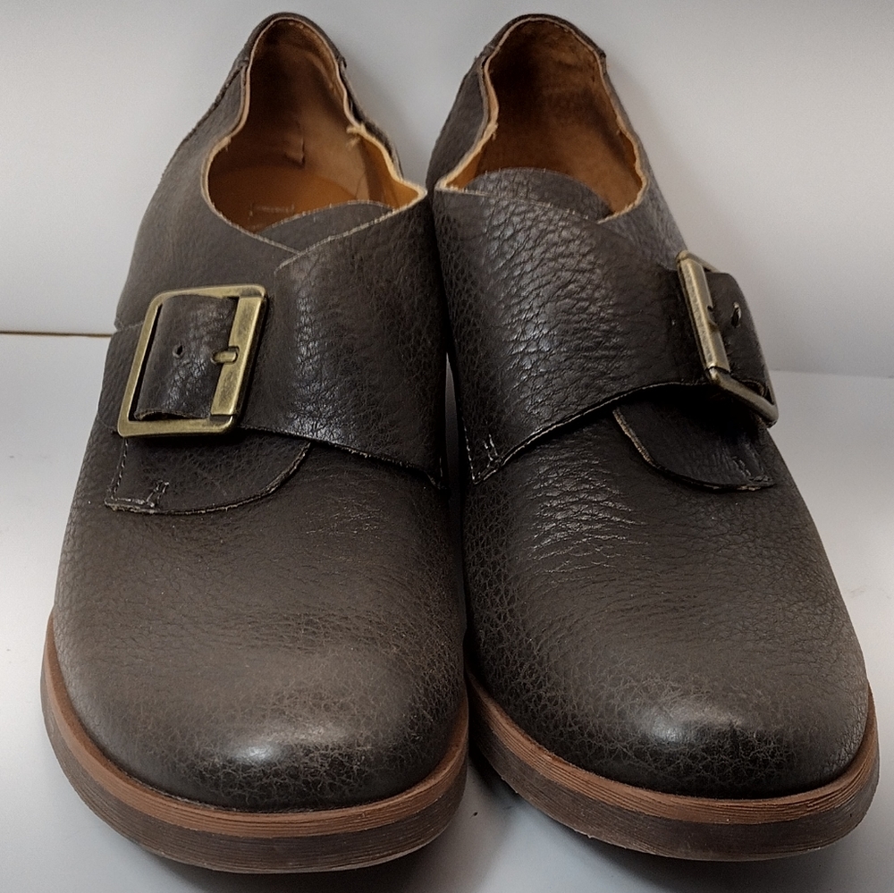 Korks by Kork Ease Grey Little Leather Monk Strap Booties l size 8 M - Picture 5 of 14